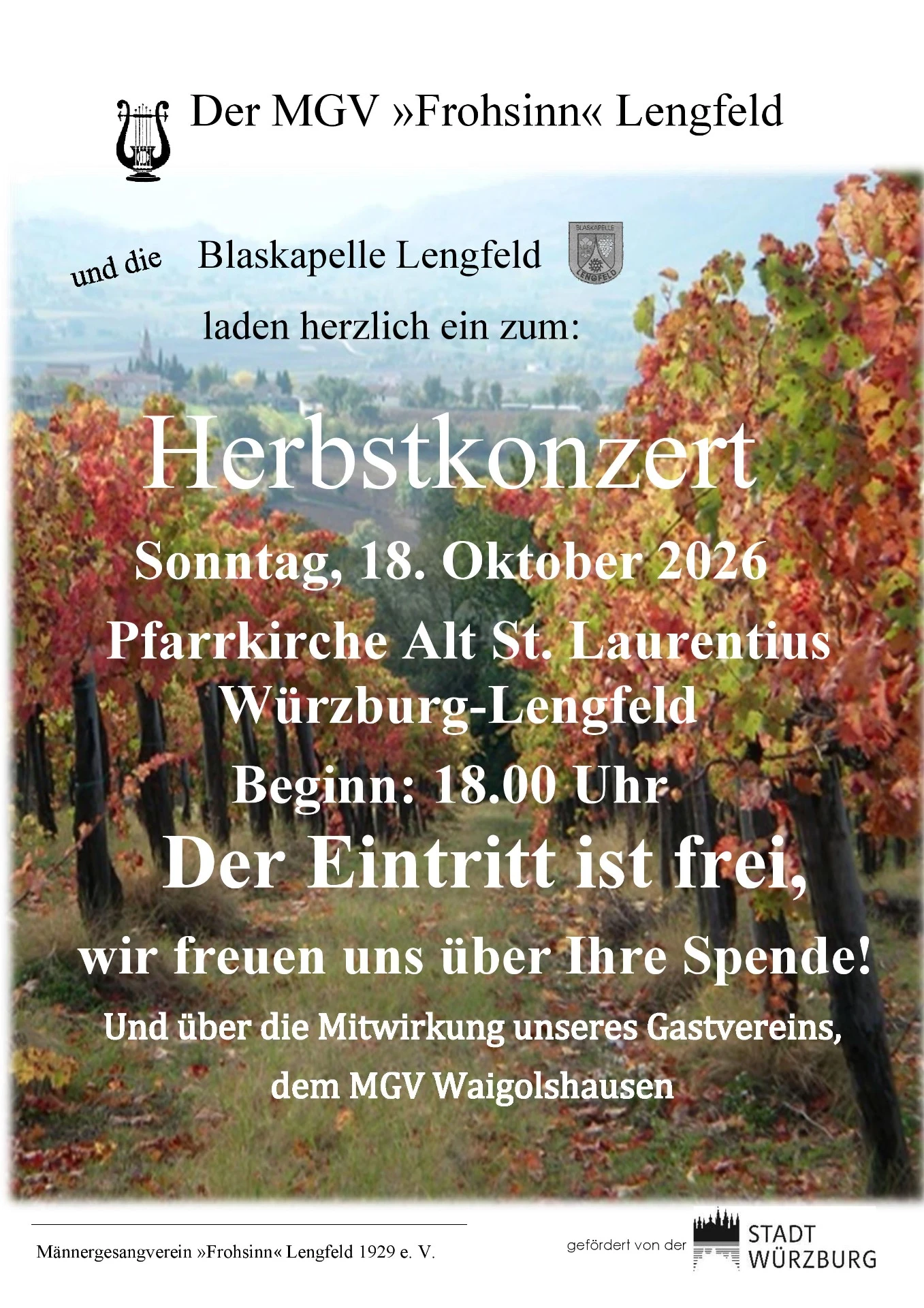 Plakat Herbstkonzert 2026